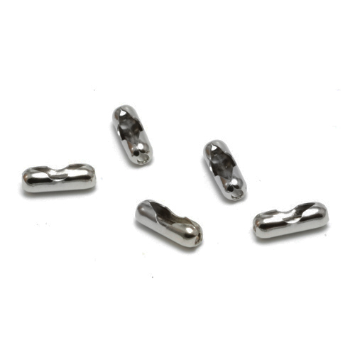 Chain & Clasps Stainless Steel Ball Chain Connectors for 2.4mm Chain, Pack of 5